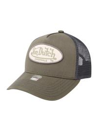 Von Dutch Originals Boné 'BOSTON'  cinzento / cáqui / branco lã