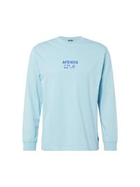 Afends Camisa  azul / azul céu / branco