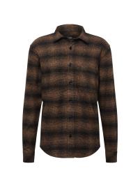 MADS NORGAARD COPENHAGEN Camisa 'Moulin'  castanho / preto