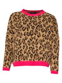 SASSYCLASSY Pullover  castanho / rosa / preto