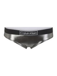 Calvin Klein Swimwear Plus Cueca biquíni  cinzento-prateado / preto / branco