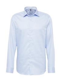 ETERNA Camisa  azul claro / branco