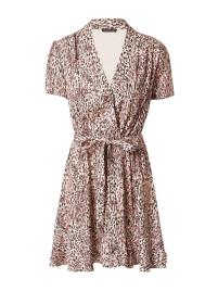 GUESS Vestido 'LAURA'  bege / castanho / pó / preto