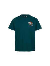 O'NEILL Camisa 'Surf Dude'  azul / petróleo / laranja / preto / branco