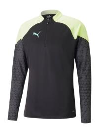 PUMA Camisa funcionais  aqua / verde claro / preto