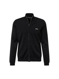 BOSS Green Casaco de malha  preto / branco