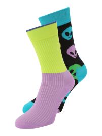 Happy Socks Meias  jade / verde néon / roxo / preto