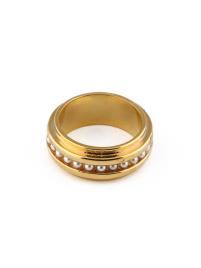 Orelia Anel  ouro / branco