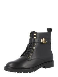 Lauren Ralph Lauren Botim com fivela 'Elridge'  ouro / preto