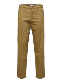 SELECTED HOMME Calças chino  bege escuro