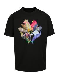 Mister Tee Camisa 'Coral'  mistura de cores / preto