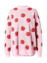 Daisy Street Pullover  castanho / verde claro / cor-de-rosa / vermelho