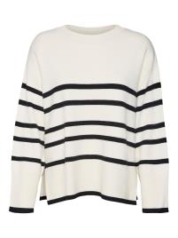 VERO MODA Pullover 'SABA'  bege / preto