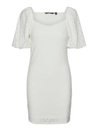 VERO MODA Vestido  aqua / branco natural