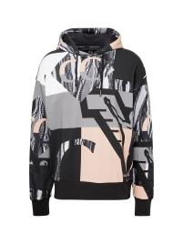 Carlo Colucci Sweatshirt 'Daporta'  cinzento / rosa / preto / branco