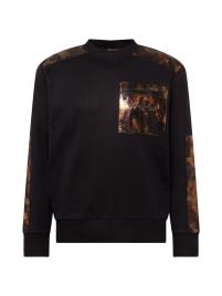 Carlo Colucci Sweatshirt  castanho escuro / bronze / preto