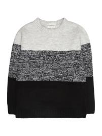 TOM TAILOR Pullover  acinzentado / preto / mosqueado preto