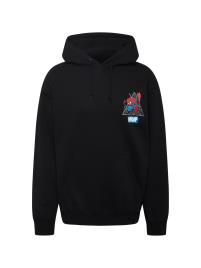 HUF Sweatshirt  azul céu / cinzento-prateado / granadina / preto