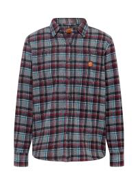 Santa Cruz Camisa 'Apex'  aqua / cinzento escuro / bordeaux / preto