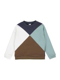 Fred's World by GREEN COTTON Sweatshirt 'Point'  azul noturno / aqua / castanho / branco