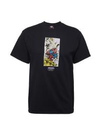 HUF Camisa 'MOODY'  azul / amarelo / preto / branco