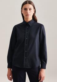 SEIDENSTICKER Blusa 'Schwarze Rose'  azul noturno
