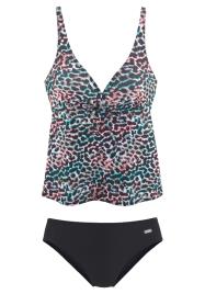 VENICE BEACH Tankini  turquesa / vermelho / preto