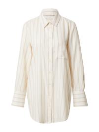 SCHIESSER Camisa de pijama  bege escuro / offwhite