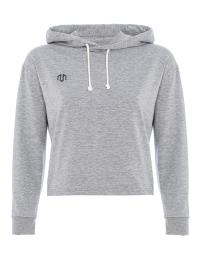 MOROTAI Sweatshirt de desporto 'Made in Germany'  cinzento claro / branco