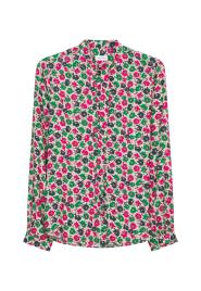 SEIDENSTICKER Blusa  nude / verde / esmeralda / rosa néon