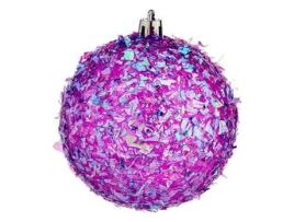 Bolas de Natal KRIST+ 8 cm 6 Unidades Roxo Pvc
