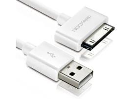 Cabo DELEYCON MK407 (USB - 30 Pin - 0.15 m - Branco)