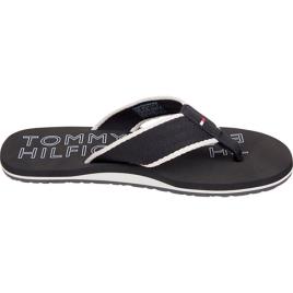 Tommy Hilfiger Sporty Hilfiger Beach Sandal Flip Flops Preto EU 44 Homem