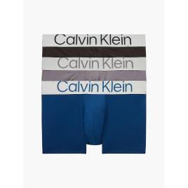 Calvin Klein Underwear 000nb3074a Low Rise Boxer 3 Units Azul M Homem