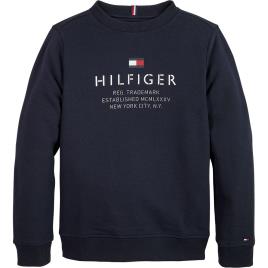 Tommy Hilfiger Kids Logo Sweatshirt Preto 14 Years Rapaz