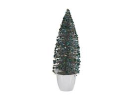 Árvore de Natal KRIST+ Médio Azul Dourado 10 X 33 X 10 cm