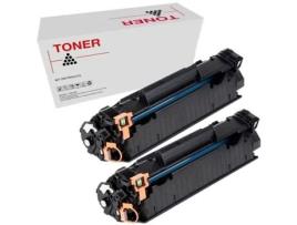 Pack 2 Toners Compatíveis HP CF283X 83X Laserjet MFP M225 Laserjet M 201 Preto