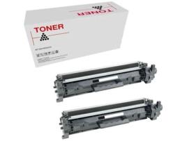 Pack 2 Toners Compatíveis HP CF230X 30X para Laserjet M 203 Laserjet MFP M227 Preto