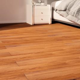 vidaXL Tábuas de soalho PVC autoadesivas 5,02 m² 2mm madeira castanha