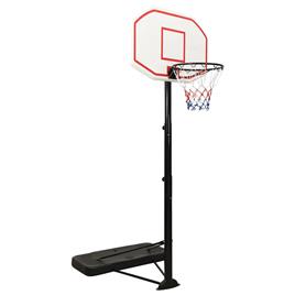 vidaXL Tabela de basquetebol 258-363 cm polietileno branco