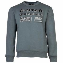 G-Star RAW Sweatshirt  cinzento / preto / branco