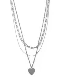 Orelia Colar 'HEART'  prata