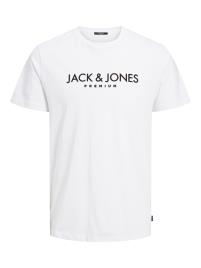 JACK & JONES Camisa 'Blajake'  preto / branco