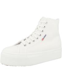 SUPERGA Sapatilhas altas  vermelho escuro / preto / branco