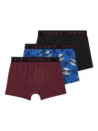 NAME IT Cueca  creme / azul / vermelho vinho / preto