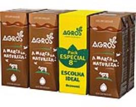 Leite Agros Com Chocolate 8x200ml