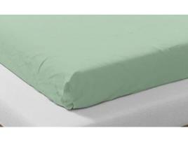 Lençol De Algodão Orgânico M`DECO (Verde - 140X200cm)