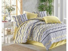 Jogo De Roupa De Cama Marlie M`DECO (Amarelo - 240X260cm)