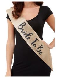 Faixa Bride To Be Glitter