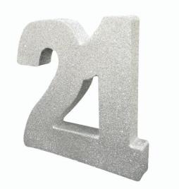 Centro De Mesa Glitter Silver - 21
